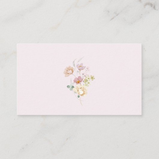 赤面フローラ赤ちゃんシャワーどのように大きいママの腹 エンクロージャーカード (裏面)