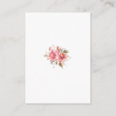 赤面フローラ金ゴールドグリッターフレーム結婚の詳細 エンクロージャーカード (裏面)