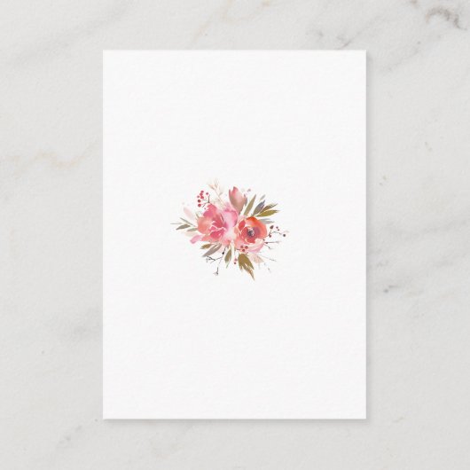 赤面フローラ金ゴールドグリッターフレーム結婚の詳細 エンクロージャーカード (裏面)