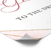 赤面フローラ金ゴールドドレスゲームサインへのYesを言う ポスター (角)