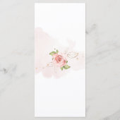 赤面フローラ金ゴールドフォイル結婚のメニューカード メニュー (裏面)