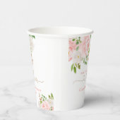 赤面フローラ金ゴールドベビー開花ベビーシャワー 紙コップ (右)