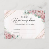 赤面フローラ金ゴールド数キスエンクロージャカード エンクロージャーカード (正面)