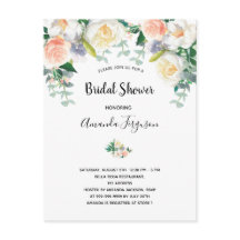 赤面フローラ黙示録ブライダルシャワー招待状