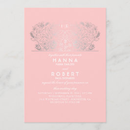 赤面フローラ – エターナルロマンスシルバー結婚ズ 招待状