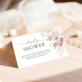 赤面フローラ&埃バラディスプレイシャワー エンクロージャーカード