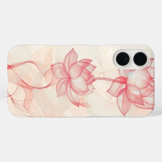 赤面フローラDuo Case-Mate iPhoneケース (裏面 (横))