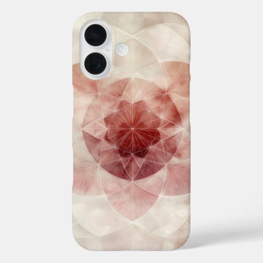 赤面フロー花びら Case-Mate iPhoneケース (裏面)