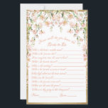 赤面ブライダルシャワーゲ結婚ーム<br><div class="desc">ピンクかわいらし赤面水色植物性フローラブライダルシャワーゲーム。「どうやって花嫁を知る？」 あなたのブライダルシャワーイベントに最適。</div>