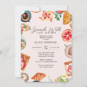 赤面ブライダルブルンチワッフル 招待状 (正面)