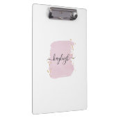 赤面ブラシストローク金ゴールドドット クリップボード (右)