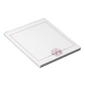 赤面ブラシストローク金ゴールドドット ノートパッド (アングル)