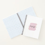 赤面ブラシストローク金ゴールドドット ノートブック (内部)