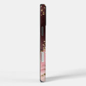 赤面ブラック金ゴールドグリッターアゲートモノグラム Case-Mate iPhoneケース (裏面 / 右)