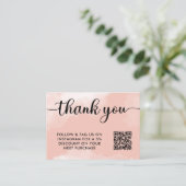 赤面ブラックQRコードお買い上げ挿入 ロイヤリティカード (スタンド正面)