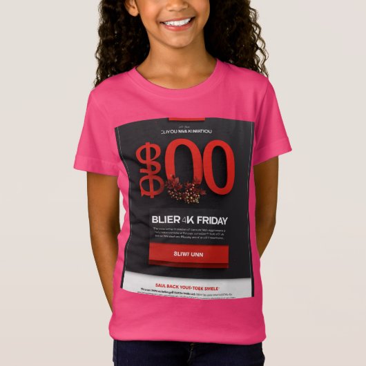 赤面ブリス：ラジアントピンクの完璧ティー Tシャツ (正面)