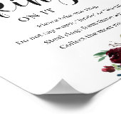 赤面ブルゴーニュのフローラはゲームのサインに指輪を入れた ポスター (角)