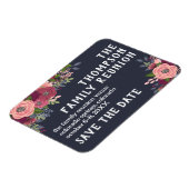 赤面ブルゴーニュフラワーファミリー懇親会保存日付 マグネット (左側)