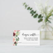 赤面ブルゴーニュフローラおむつラッフルチケット エンクロージャーカード (スタンド正面)