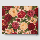 赤面ブルゴーニュフローラウォーター結婚カラー ゲストブック (裏面)