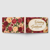 赤面ブルゴーニュフローラウォーター結婚カラー ゲストブック (全面)