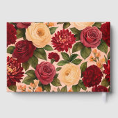 赤面ブルゴーニュフローラウォーター結婚カラー ゲストブック (裏面)