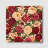 赤面ブルゴーニュフローラウォーター結婚カラー ゲストブック (裏面)