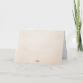 赤面ブルゴーニュフローラウォーター結婚カラー サンキューカード (裏面)