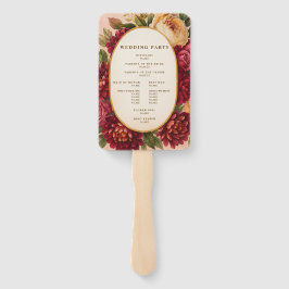 赤面ブルゴーニュフローラウォーター結婚カラー ハンドファン