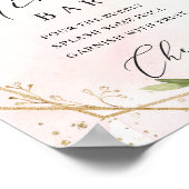 赤面ブルゴーニュフローラバラ金ゴールドミモサバー徴候 ポスター (角)