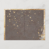 赤面ブルゴーニュフローラ水素朴色の結婚イン ポストカード (裏面)