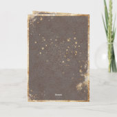 赤面ブルゴーニュフローラ水素朴色の結婚イン 招待状 (裏面)