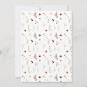 赤面ブルゴーニュブライダルシャワー招待 招待状 (裏面)