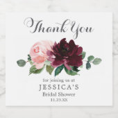 赤面ブルゴーニュワインボトルラベル リキュールボトルラベル (シングルラベル)