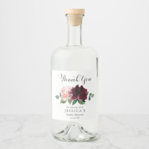 赤面ブルゴーニュワインボトルラベル リキュールボトルラベル