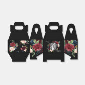 赤面ブルゴーニュ写真フローラエレガント水彩 フェイバーボックス (折り畳みなし)