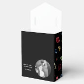 赤面ブルゴーニュ写真フローラエレガント水彩 フェイバーボックス (オープン)