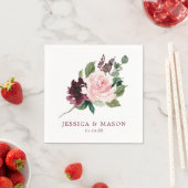 赤面ブルゴーニュ結婚ーズナプキンカクテルナプキン スタンダードカクテルナプキン (インサイチュ)