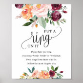 赤面ブルゴーニュmarigold itサインゲームにリングを置く ポスター (正面)