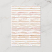 赤面ブルーカップフローラおむつラッフルベビーシャワー エンクロージャーカード (裏面)