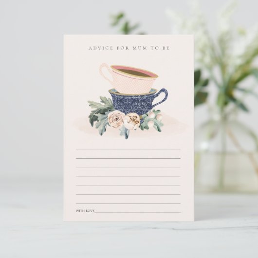 赤面ブルーカップフローラアドバイス エンクロージャーカード (スタンド正面)