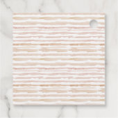 赤面ブルーフローラ積み上げティーカップベビーシャワー フェイバータグ (裏面)