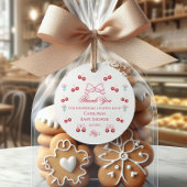 赤面ブロッサムスウィートさくらんぼベビーシャワー フェイバータグ