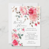 赤面ブロッサムブライダルシャワー招待状 招待状 (正面)