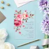 赤面ブロッサムブライダルシャワー招待 アクリル招待状 (インサイチュ (ウェディング))
