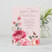 赤面ブロッサムブライダルランジェリーシャワー 招待状 (スタンド正面)