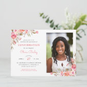 赤面ブーケフローラ写真の確認 招待状 (スタンド正面)