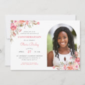 赤面ブーケフローラ写真の確認 招待状 (正面)