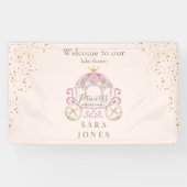 赤面プリンセス到着すぐ赤ちゃんシャワー 横断幕 (横)