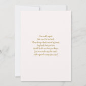 赤面ベビーイン開花ベビーシャワーガール招待状 招待状 (裏面)